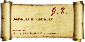 Jekelius Katalin névjegykártya